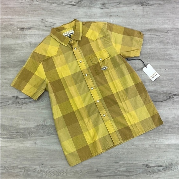 BILLABONG- 4 DOORS Men’s button up short sleeve collared shirt - Picture 1 of 11